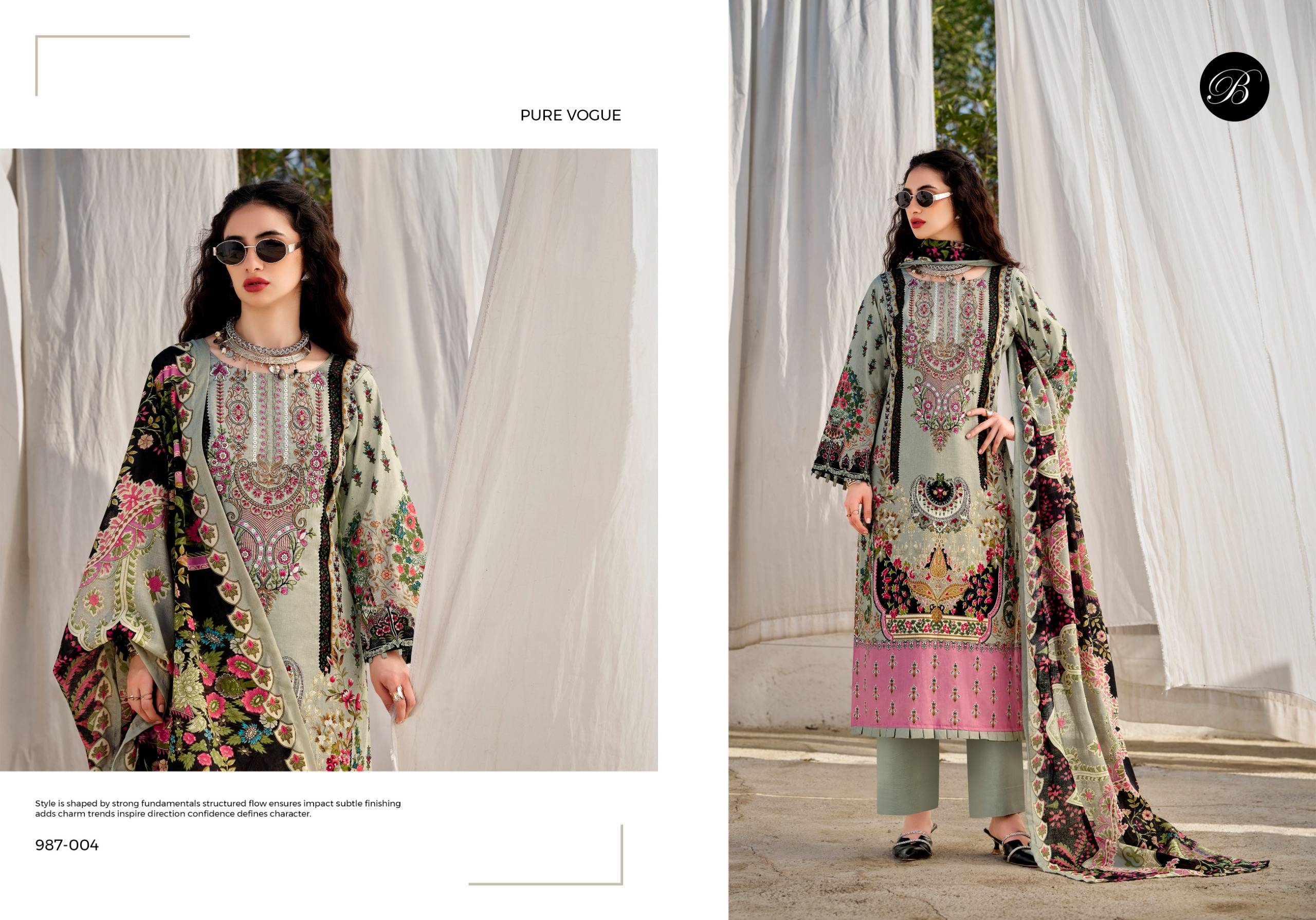 NAIRA VOL-147 By BelliZa DesigNer StuDio 001 To 008 Series Beautiful Pakistani Suits Colorful Stylish Fancy Casual Wear & Ethnic Wear Cotton Embroidered Dresses At Wholesale Price